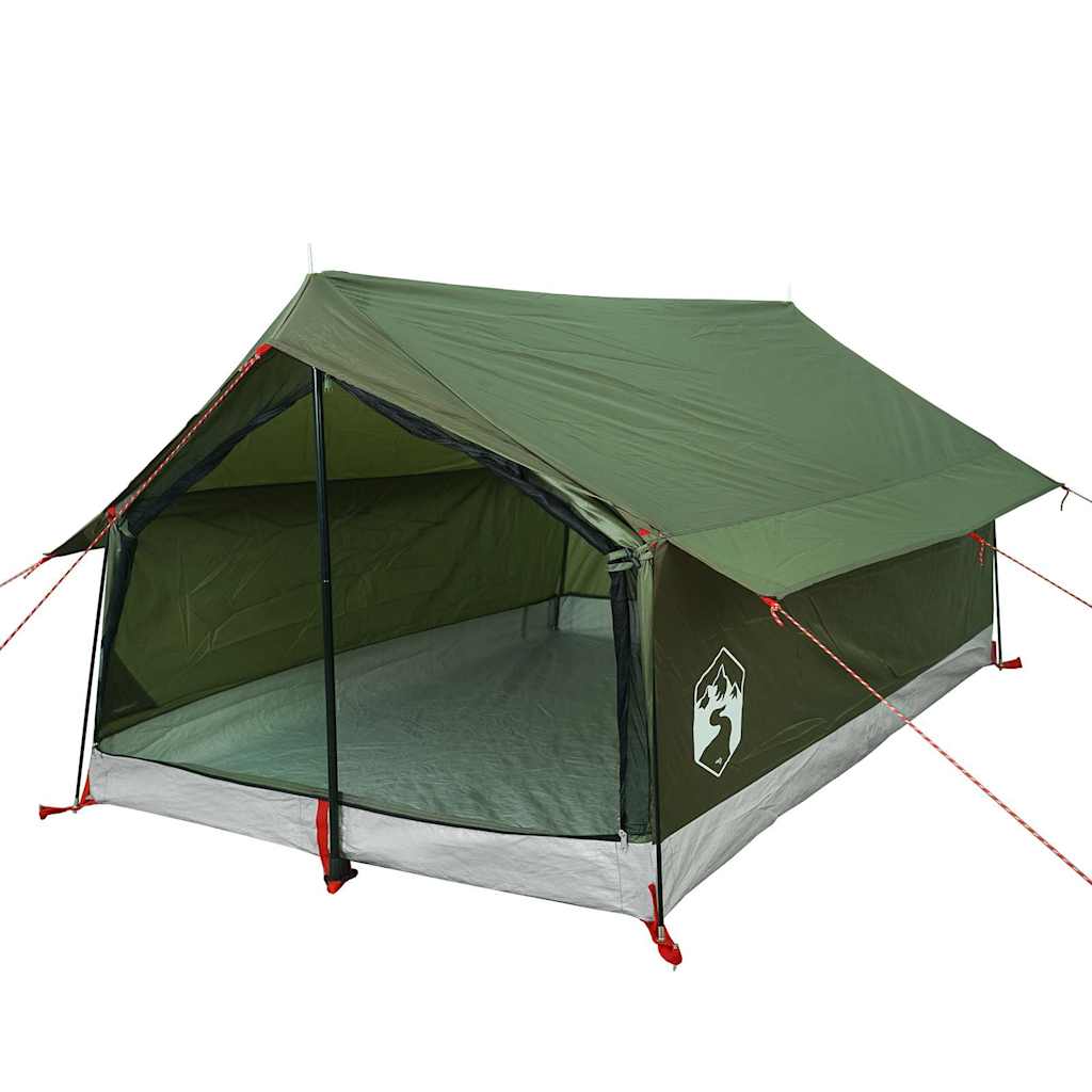 vidaXL Campingzelt 2 Personen Olivgrün Wasserdicht