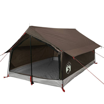 vidaXL Campingzelt 2 Personen Braun Wasserdicht