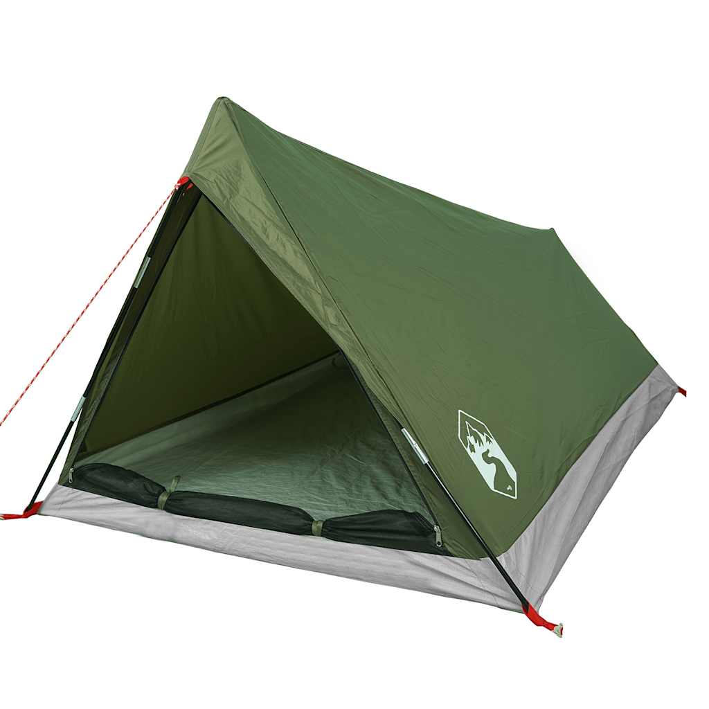 vidaXL Campingzelt 2 Personen Olivgrün Wasserdicht