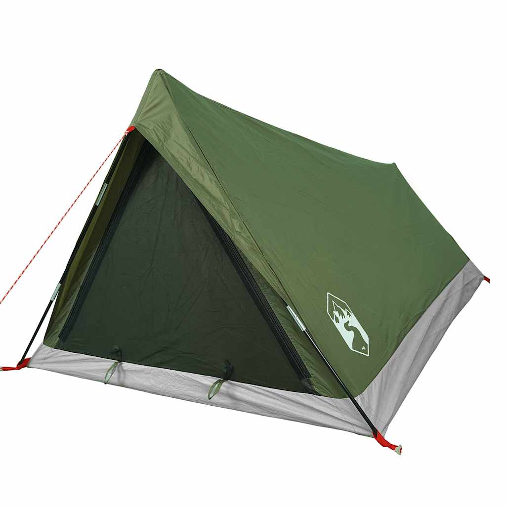 vidaXL Campingzelt 2 Personen Olivgrün Wasserdicht