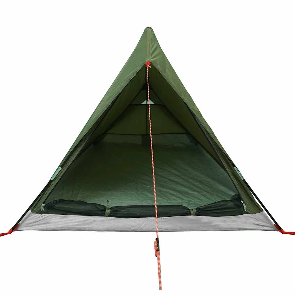 vidaXL Campingzelt 2 Personen Olivgrün Wasserdicht