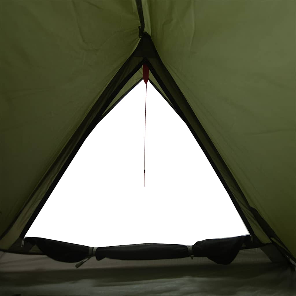 vidaXL Campingzelt 2 Personen Olivgrün Wasserdicht