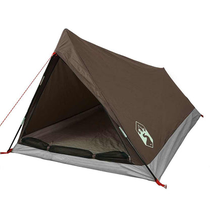 vidaXL Campingzelt 2 Personen Braun Wasserdicht