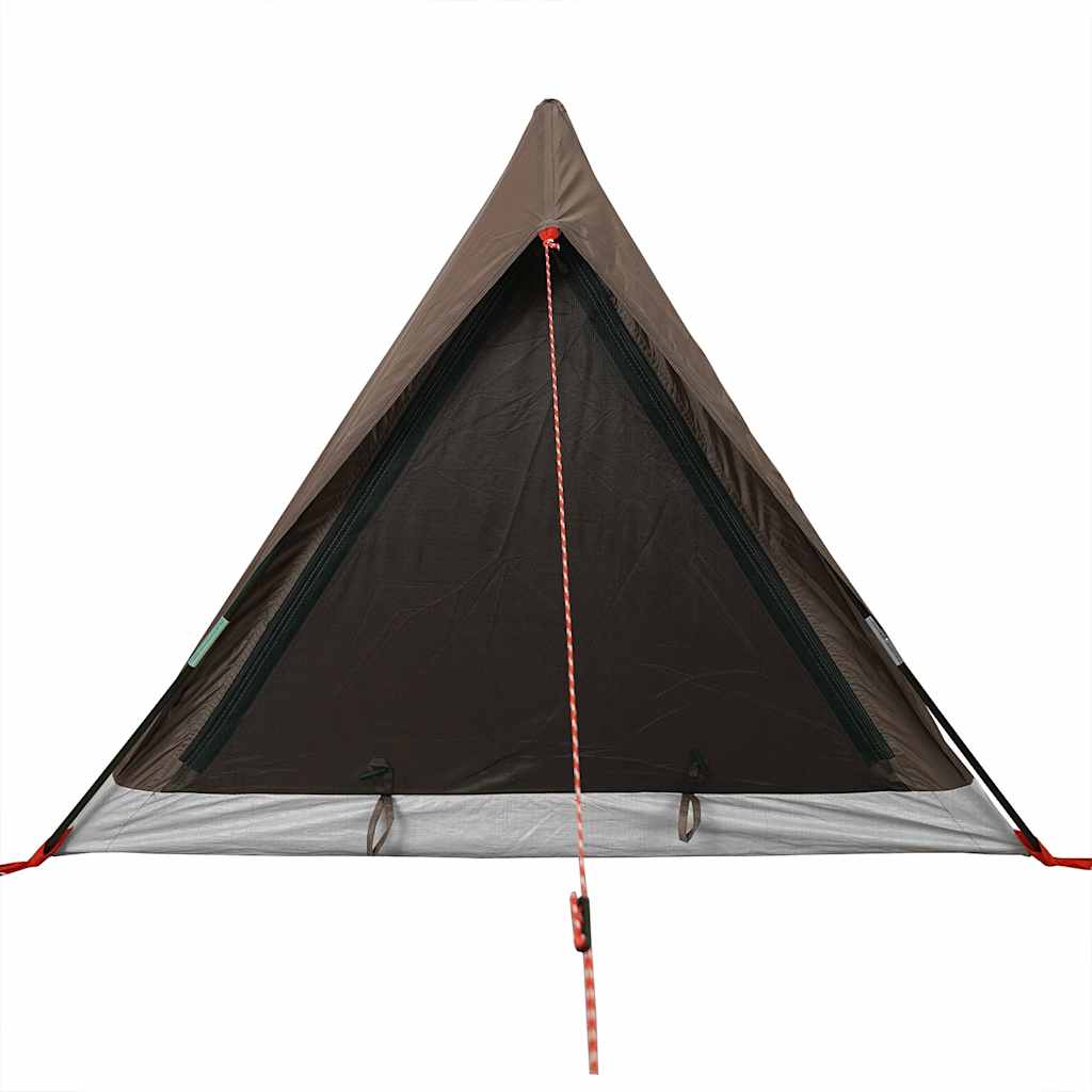 vidaXL Campingzelt 2 Personen Braun Wasserdicht