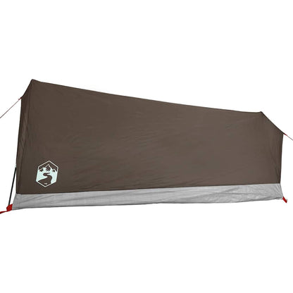 vidaXL Campingzelt 2 Personen Braun Wasserdicht