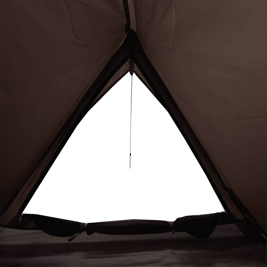 vidaXL Campingzelt 2 Personen Braun Wasserdicht