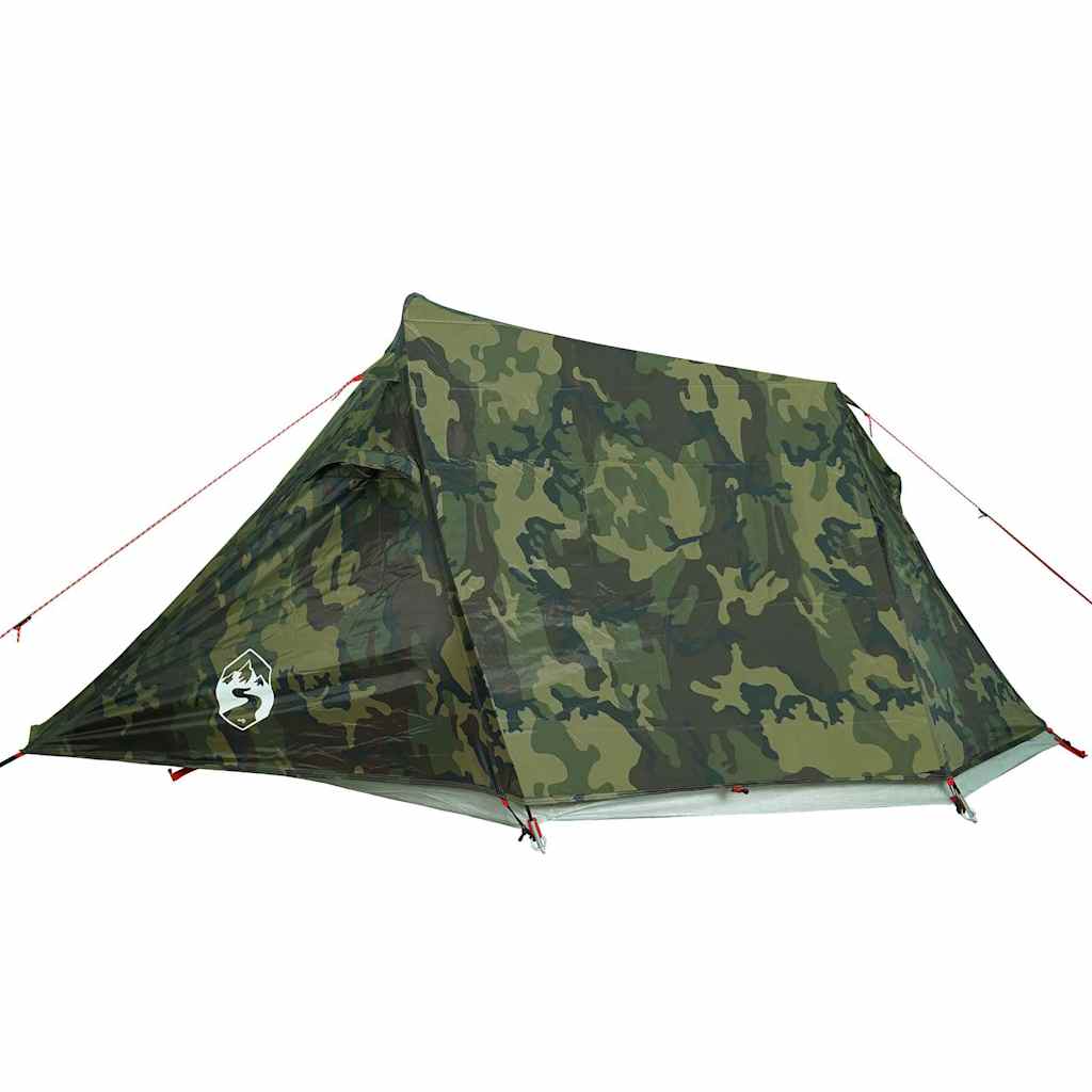 vidaXL Tunnelzelt 2 Personen Camouflage Wasserdicht