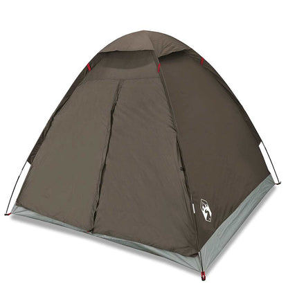 vidaXL Kuppel-Campingzelt 2 Personen Braun Wasserdicht
