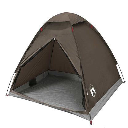 vidaXL Kuppel-Campingzelt 2 Personen Braun Wasserdicht
