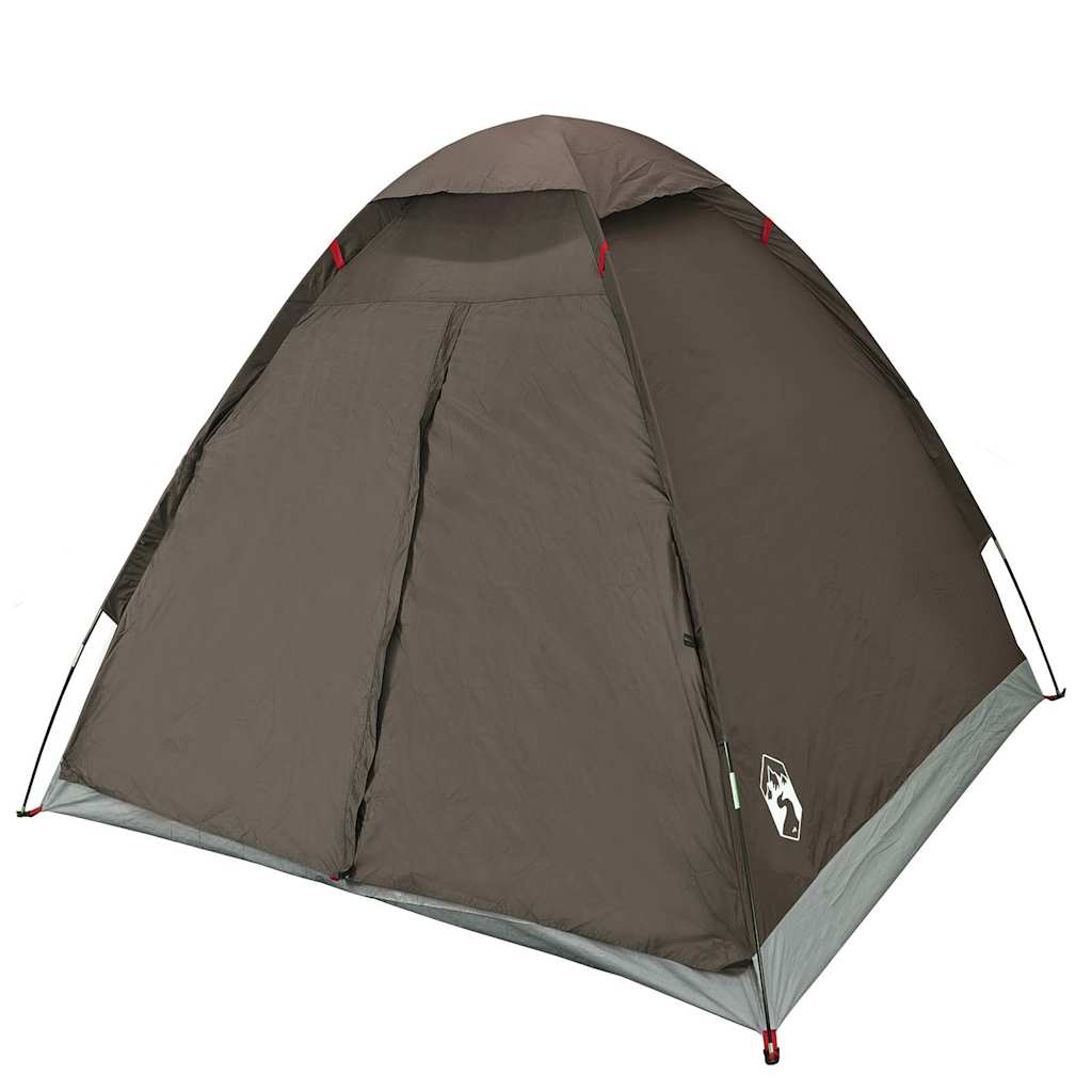 vidaXL Kuppel-Campingzelt 2 Personen Braun Wasserdicht