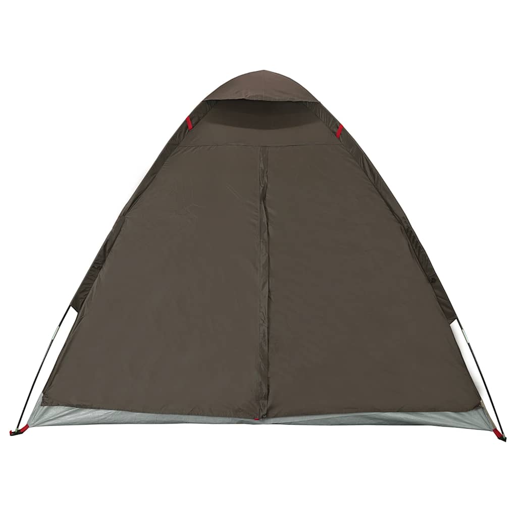 vidaXL Kuppel-Campingzelt 2 Personen Braun Wasserdicht