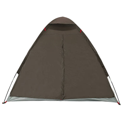 vidaXL Kuppel-Campingzelt 2 Personen Braun Wasserdicht