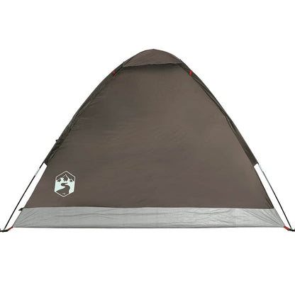 vidaXL Kuppel-Campingzelt 2 Personen Braun Wasserdicht