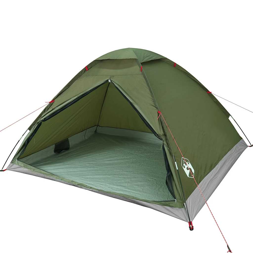 vidaXL Kuppel-Campingzelt 4 Personen Olivgrün Wasserdicht