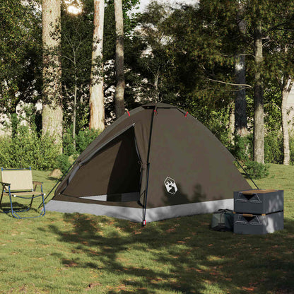 vidaXL Kuppel-Campingzelt 4 Personen Braun Wasserdicht