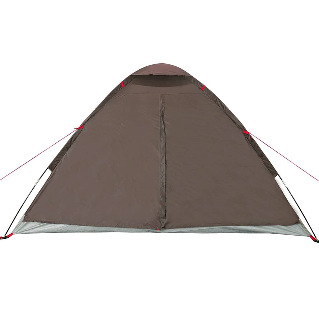 vidaXL Kuppel-Campingzelt 4 Personen Braun Wasserdicht