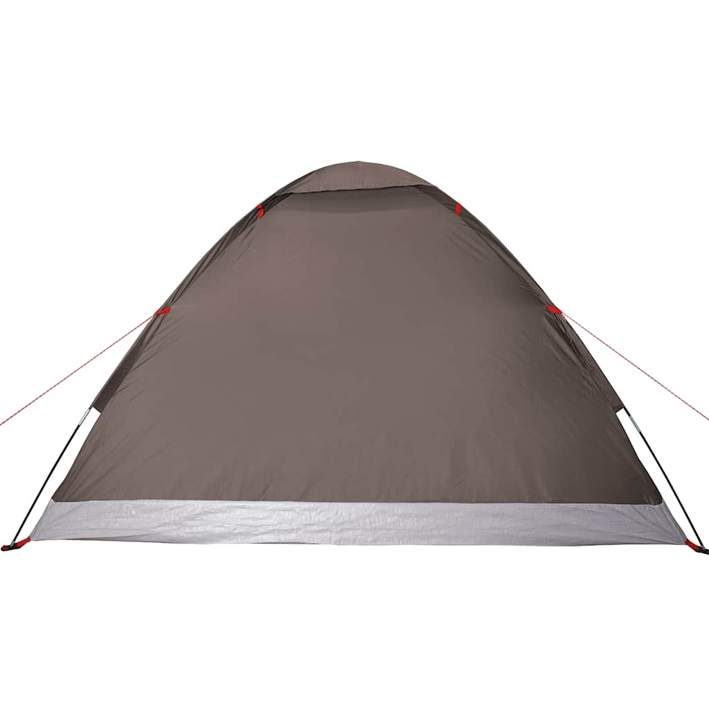 vidaXL Kuppel-Campingzelt 4 Personen Braun Wasserdicht