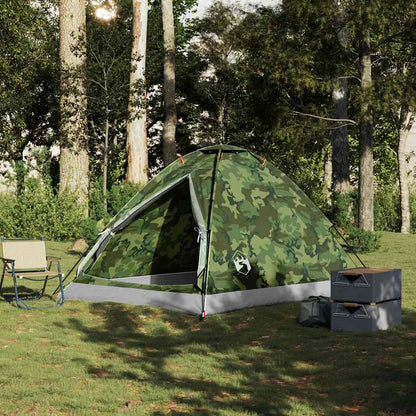 vidaXL Kuppelzelt 4 Personen Camouflage Wasserdicht