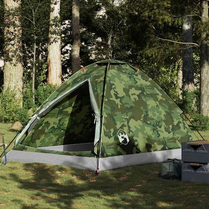 vidaXL Kuppelzelt 4 Personen Camouflage Wasserdicht