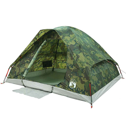 vidaXL Tente dôme de camping 2 personnes camouflage imperméable