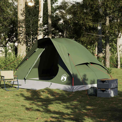 vidaXL Kuppel-Campingzelt 4 Personen Olivgrün Wasserdicht