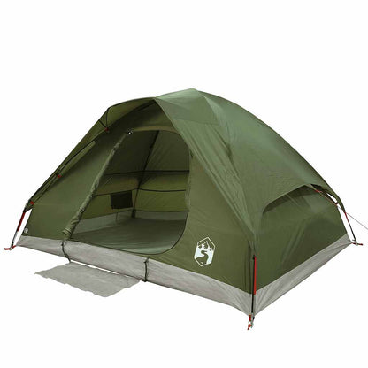 vidaXL Kuppel-Campingzelt 4 Personen Olivgrün Wasserdicht