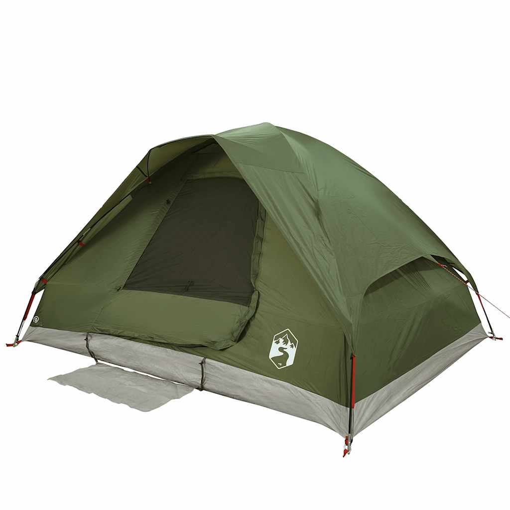 vidaXL Kuppel-Campingzelt 4 Personen Olivgrün Wasserdicht