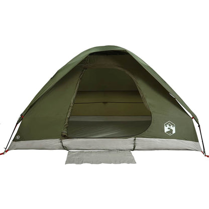 vidaXL Kuppel-Campingzelt 4 Personen Olivgrün Wasserdicht