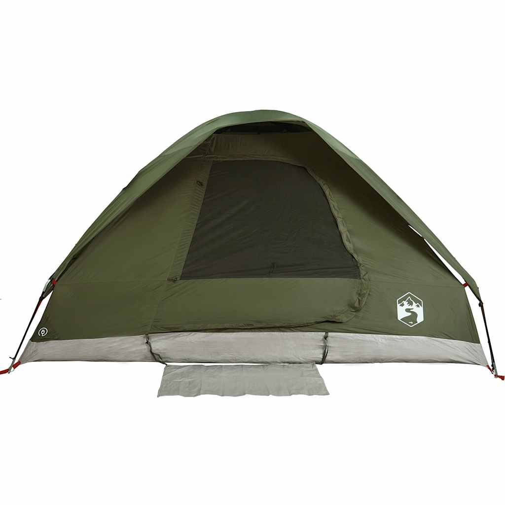 vidaXL Kuppel-Campingzelt 4 Personen Olivgrün Wasserdicht