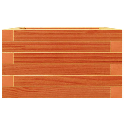 vidaXL Pflanzkübel Wachsbraun 40x40x23 cm Massivholz Kiefer