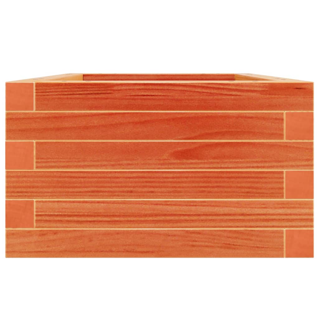vidaXL Pflanzkübel Wachsbraun 40x40x23 cm Massivholz Kiefer