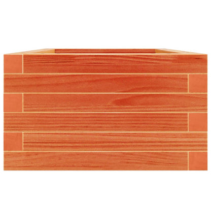 vidaXL Pflanzkübel Wachsbraun 40x40x23 cm Massivholz Kiefer
