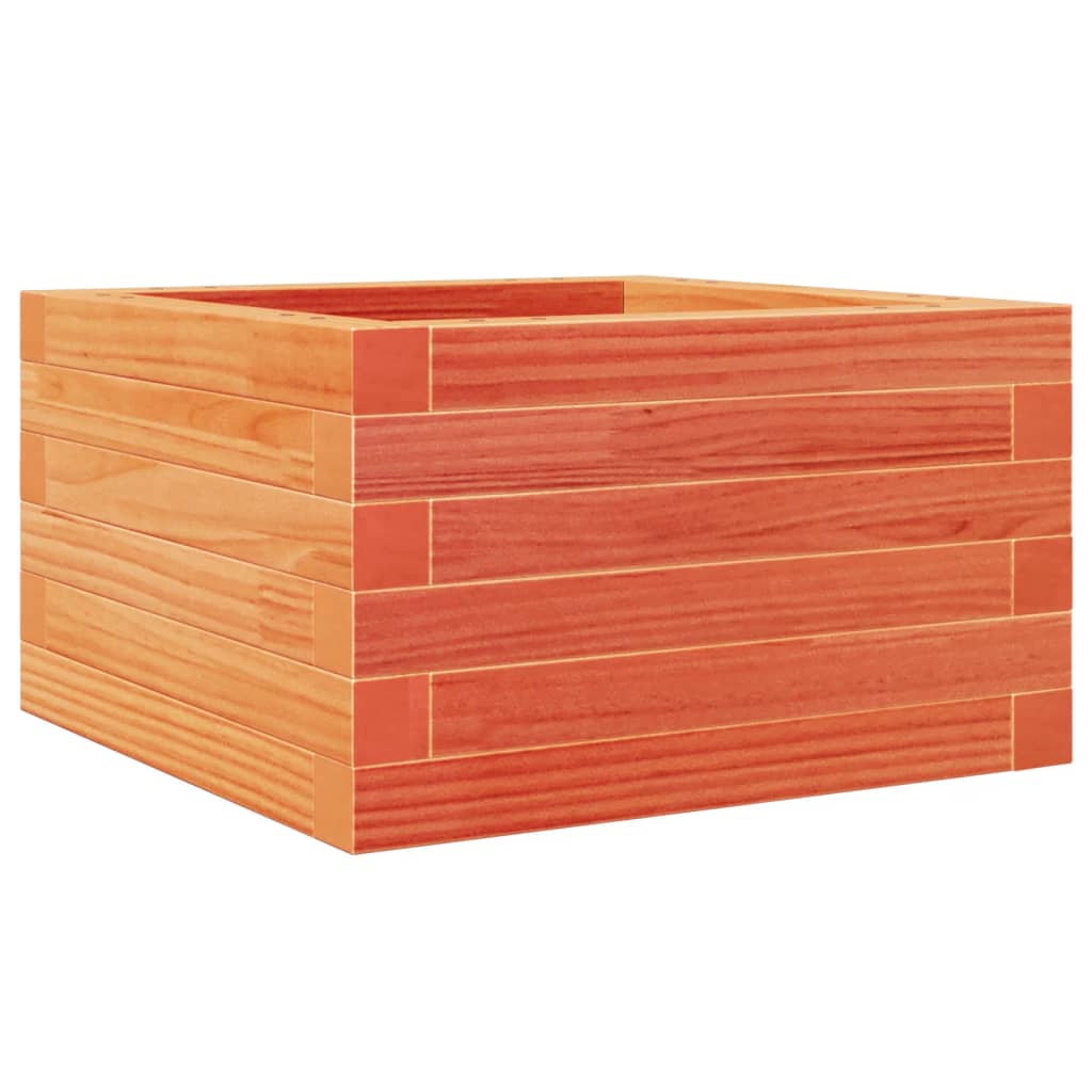 vidaXL Pflanzkübel Wachsbraun 40x40x23 cm Massivholz Kiefer