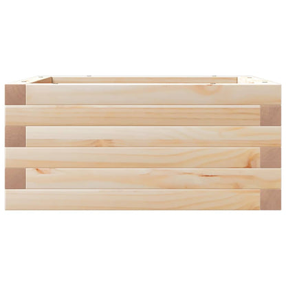 vidaXL Pflanzkübel 50x50x23 cm Massivholz Kiefer