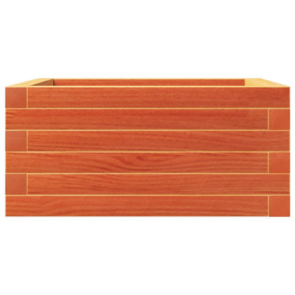 vidaXL Pflanzkübel Wachsbraun 50x50x23 cm Massivholz Kiefer