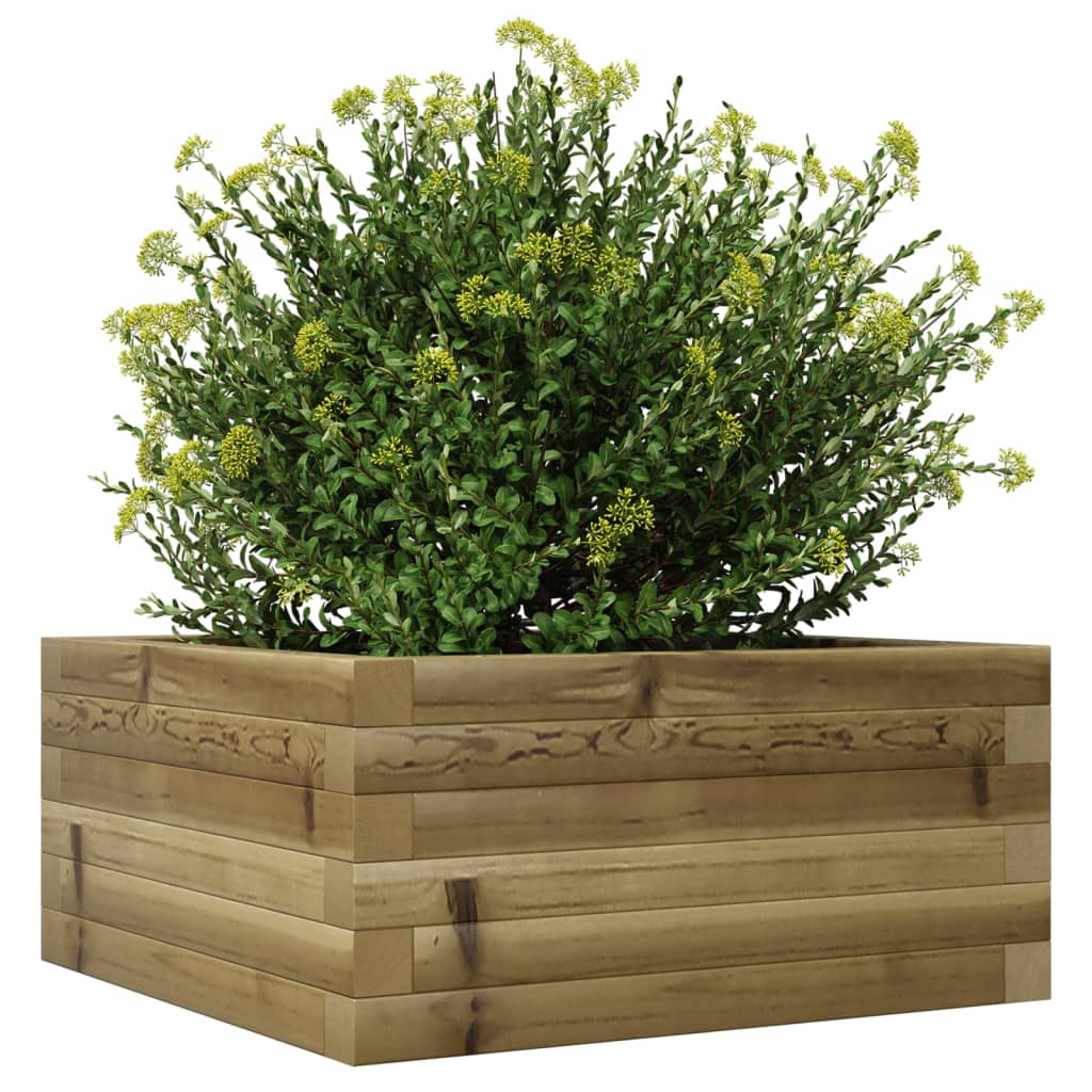 vidaXL Pflanzkübel 50x50x23 cm Kiefernholz Imprägniert