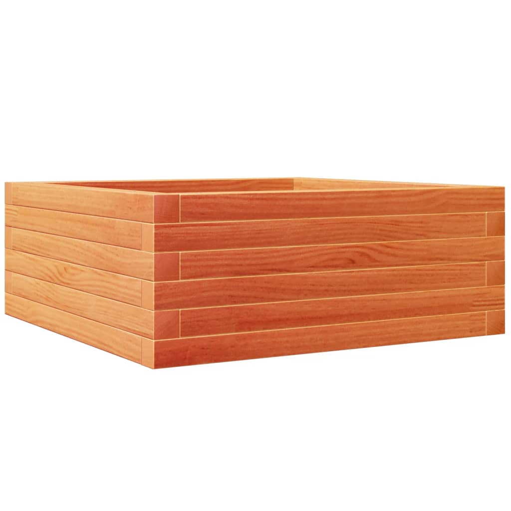 vidaXL Pflanzkübel Wachsbraun 60x60x23 cm Massivholz Kiefer