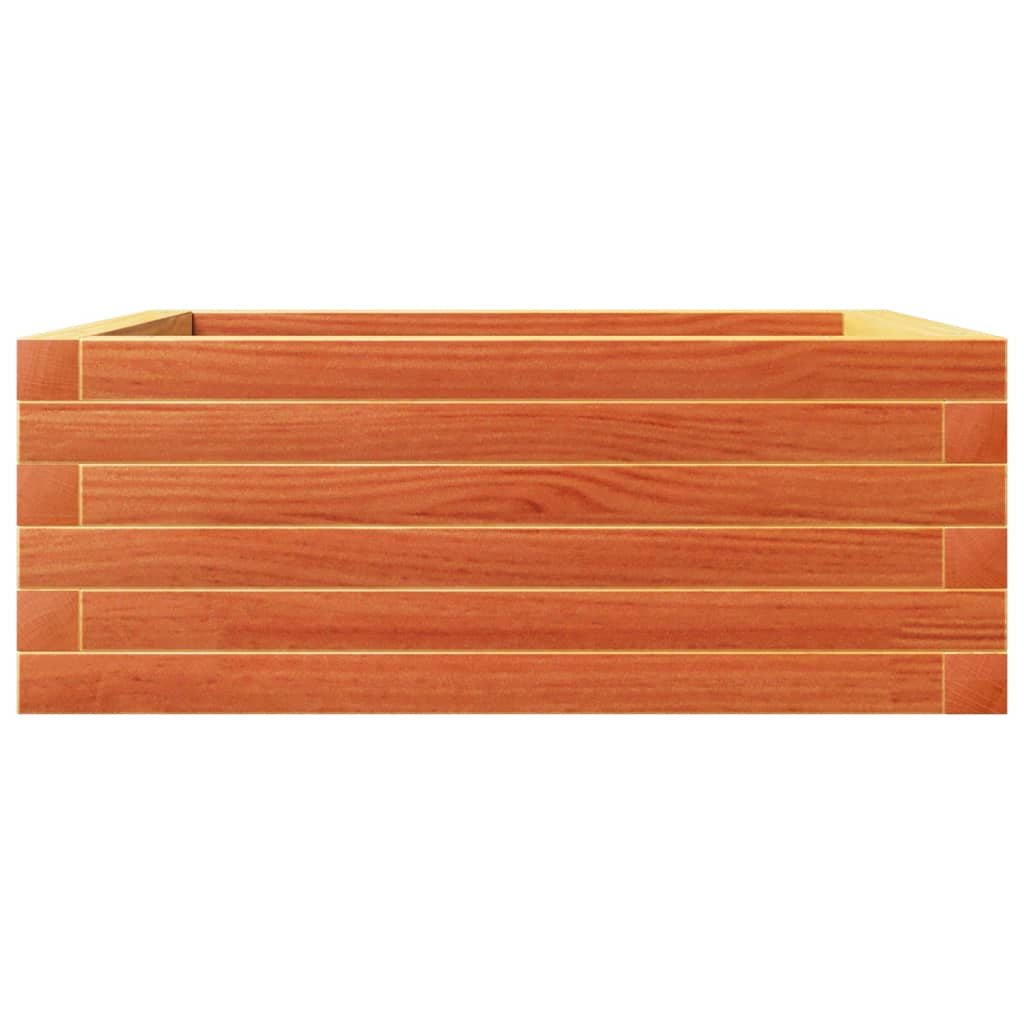 vidaXL Pflanzkübel Wachsbraun 60x60x23 cm Massivholz Kiefer