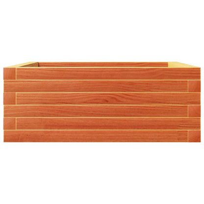 vidaXL Pflanzkübel Wachsbraun 60x60x23 cm Massivholz Kiefer