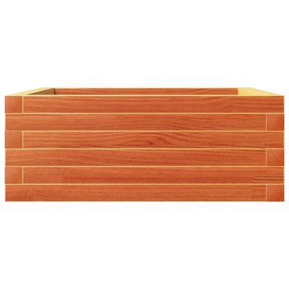 vidaXL Pflanzkübel Wachsbraun 60x60x23 cm Massivholz Kiefer