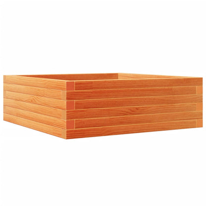 vidaXL Pflanzkübel Wachsbraun 70x70x23 cm Massivholz Kiefer