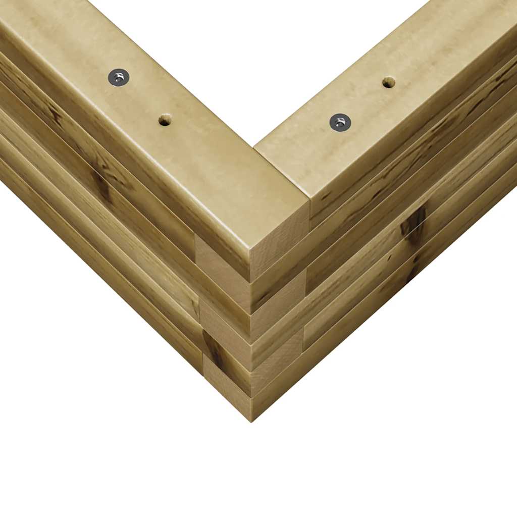vidaXL Pflanzkübel 70x70x23 cm Kiefernholz Imprägniert