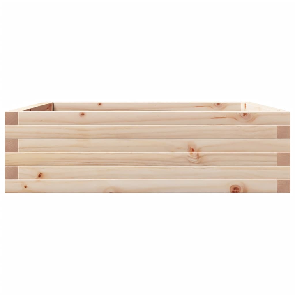 vidaXL Pflanzkübel 80x80x23 cm Massivholz Kiefer