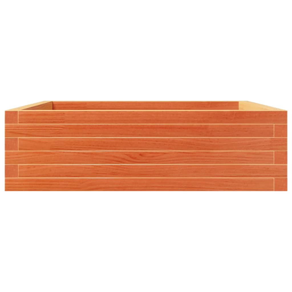 vidaXL Pflanzkübel Wachsbraun 80x80x23 cm Massivholz Kiefer