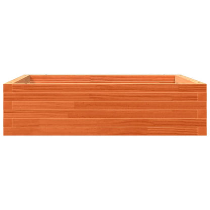 vidaXL Pflanzkübel Wachsbraun 90x90x23 cm Massivholz Kiefer