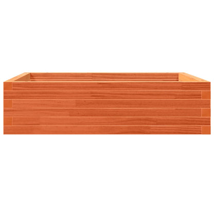 vidaXL Pflanzkübel Wachsbraun 90x90x23 cm Massivholz Kiefer
