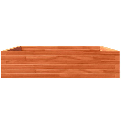 vidaXL Pflanzkübel Wachsbraun 100x100x23 cm Massivholz Kiefer