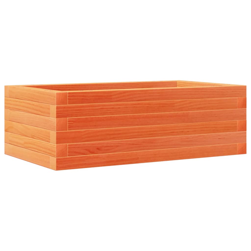vidaXL Pflanzkübel Wachsbraun 70x40x23 cm Massivholz Kiefer