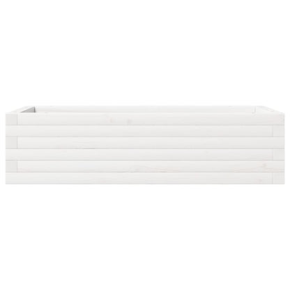 vidaXL Pflanzkübel Weiß 90x40x23 cm Massivholz Kiefer