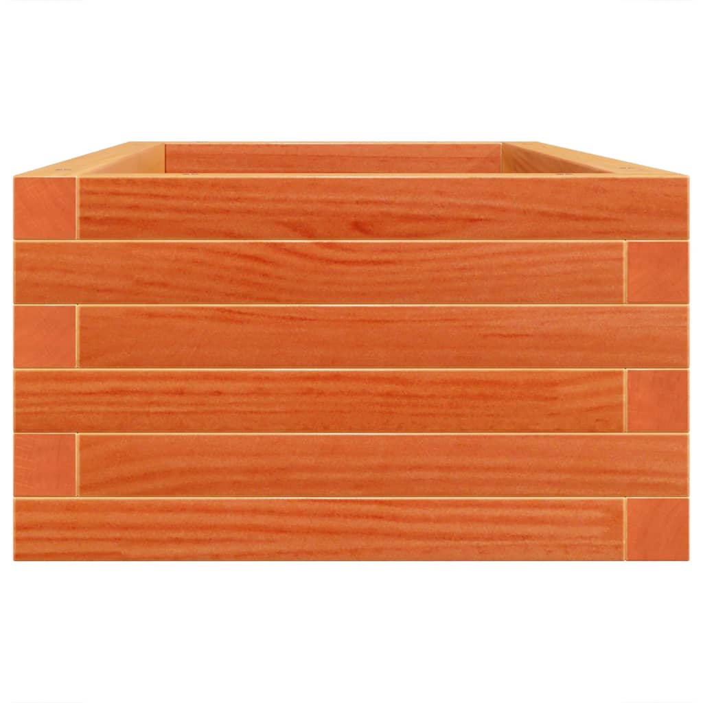 vidaXL Pflanzkübel Wachsbraun 90x40x23 cm Massivholz Kiefer